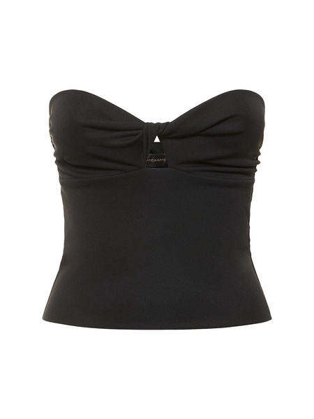Lucille strapless stretch jersey top