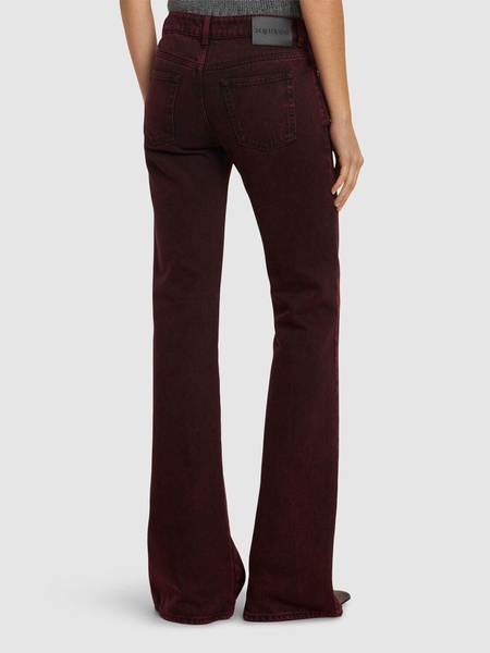 Denim flared pants