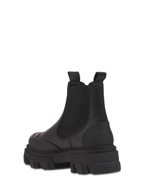 50mm Low leather Chelsea combat boots