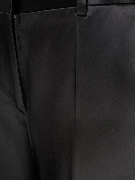 Encore midrise satin flared pants