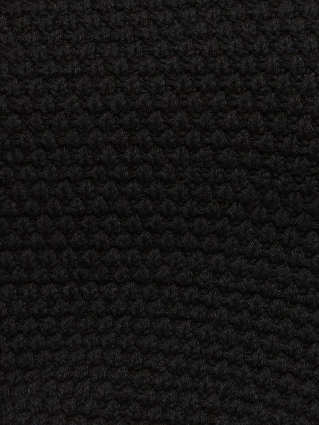 Chunky knit cotton blend cropped top