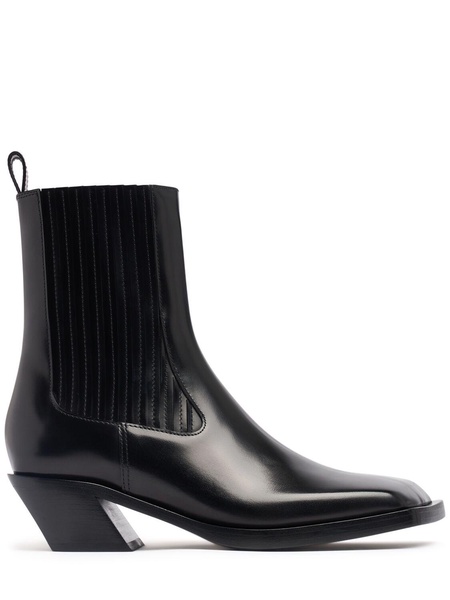 40mm Chiara brushed leather boots