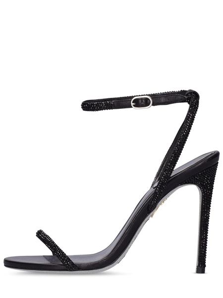 105mm Ellabrita satin & crystal sandals