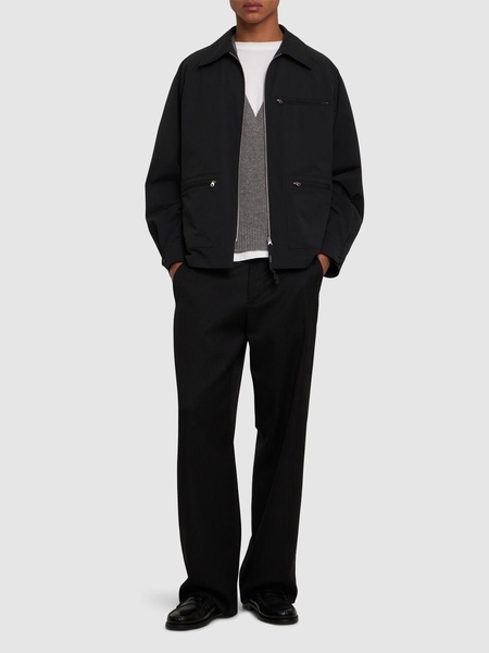 Water-repellent poly twill jacket