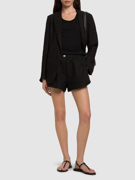 Linen shorts