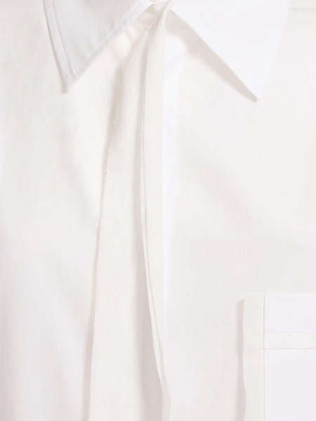 Cutting Tie cotton poplin shirt
