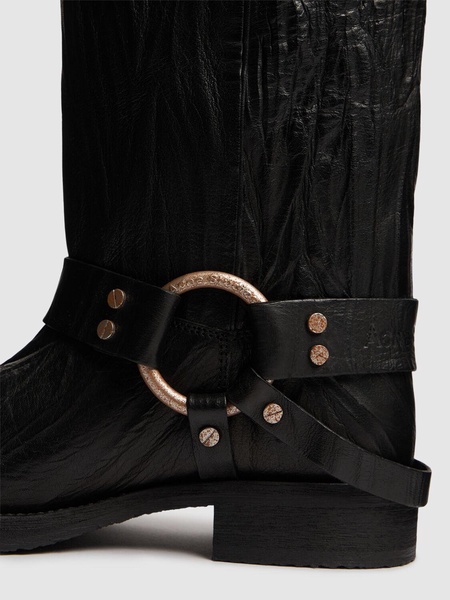 35mm Balius leather biker boots