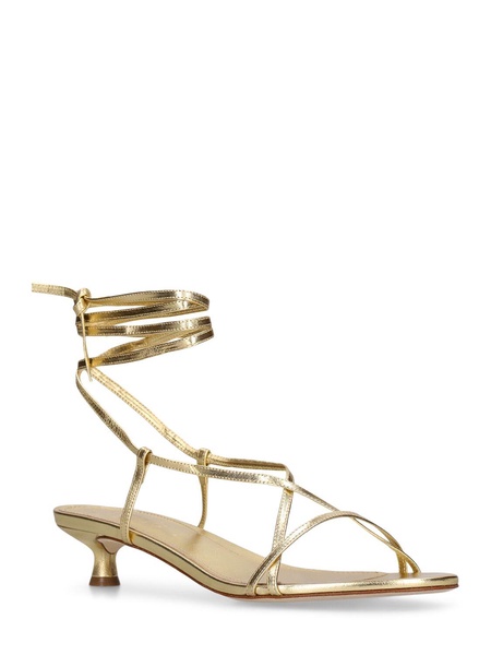 35mm Paige laminated leather sandals