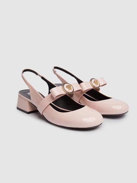35mm Gianni Ribbon patent sling backs