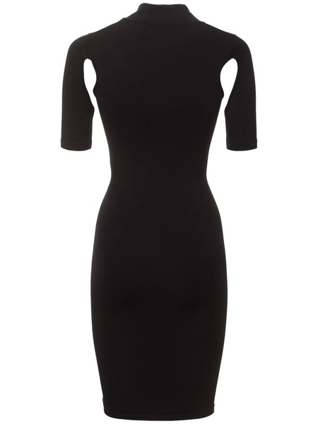 Sculpting jersey mini dress
