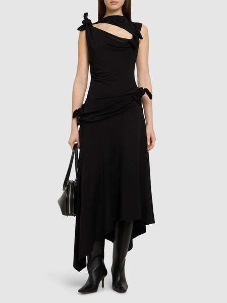Enouk viscose blend jersey midi dress