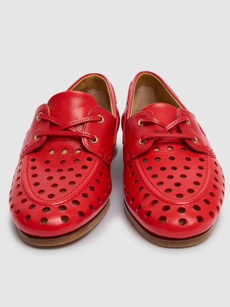 Plume lace-up leather loafers