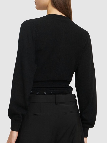 Cardigan w/ slit hem