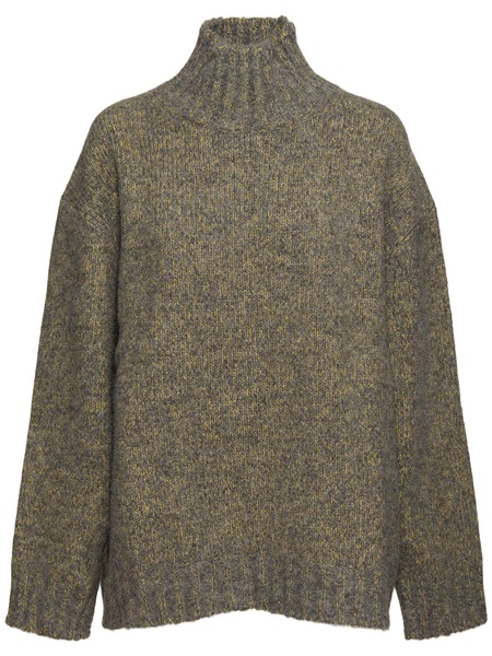 Alpaca blend knit turtleneck sweater