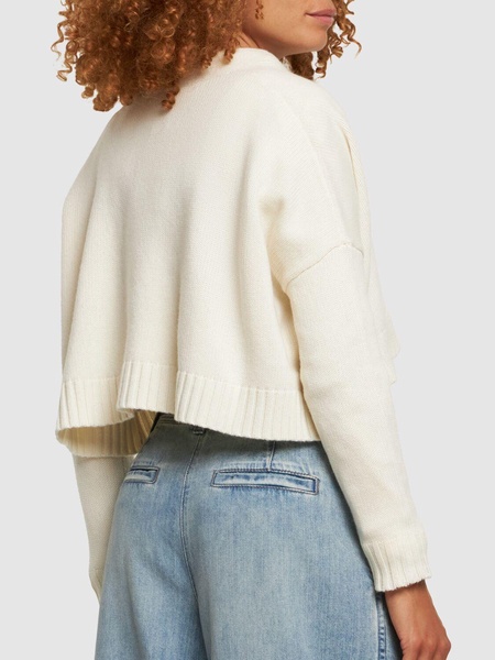 Sabbia wool & cashmere crop cardigan