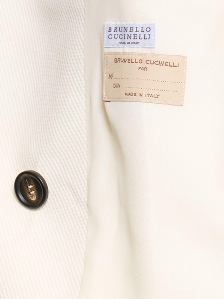 Padded cotton & linen jacket