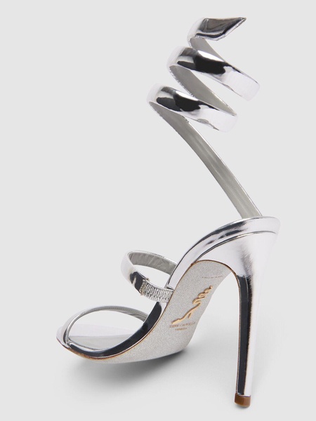 105mm Mirror leather sandals