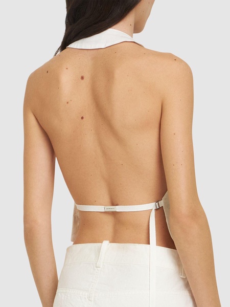 Monique cotton twill vest