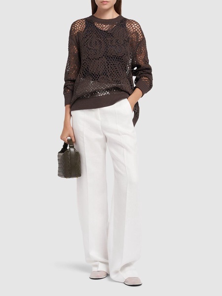 Aversa linen wide pants
