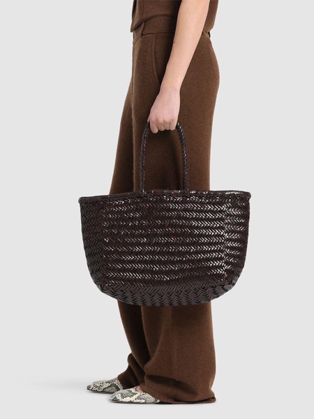 Triple Jump Big bamboo leather bag