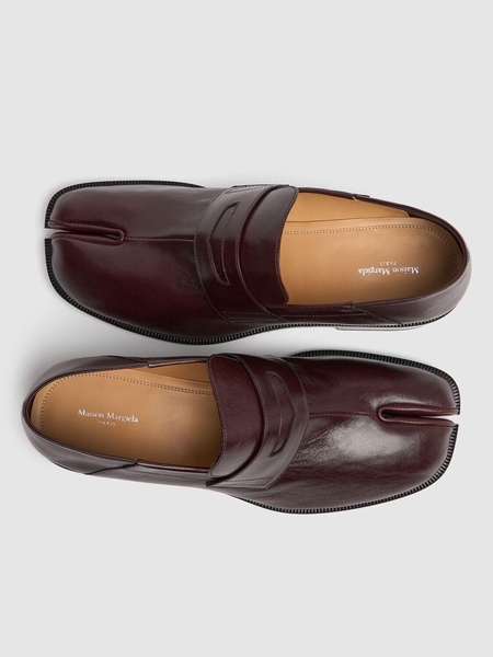 Tabi leather shoes