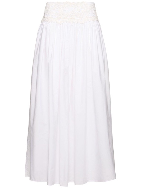 Cotton long skirt