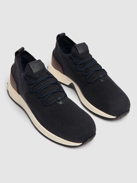 Knit low top sneakers