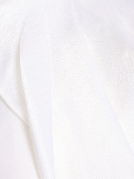 Short sleeve satin long dress
