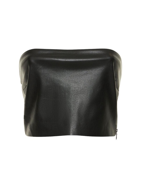 Gwen faux leather tube top