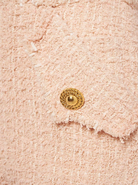 High-rise tweed shorts