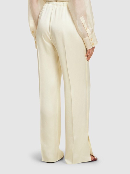 Envers satin straight pants