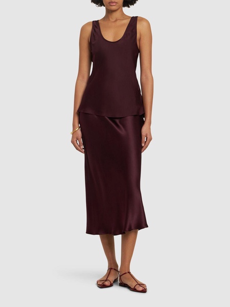 Lea silk tank top