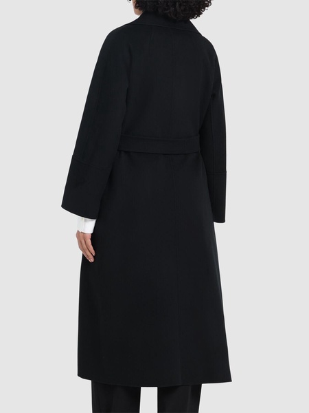 Elisa wool belted long coat