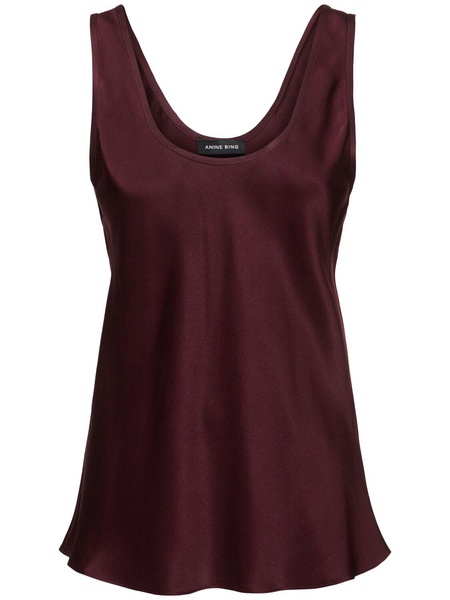 Lea silk tank top