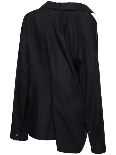 Julia cotton poplin drop shoulder shirt