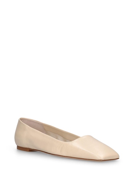 15mm Matti leather ballerina flats