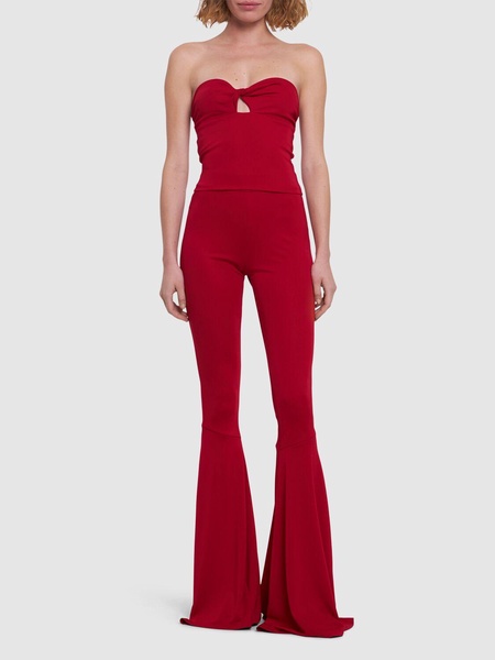 Peggy maxi flared jersey pants