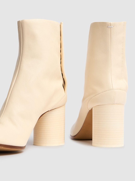 80mm Tabi vintage leather ankle boots