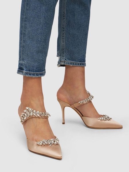 90mm Lurum satin mules