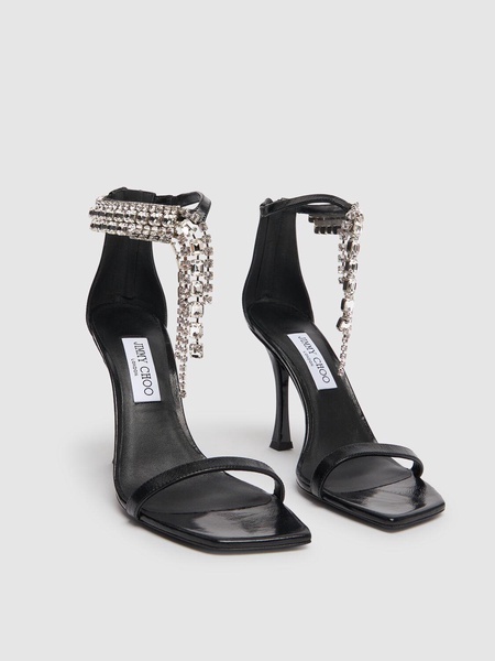 100mm Verity leather sandals