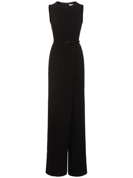 Sondrio belted cady long jumpsuit
