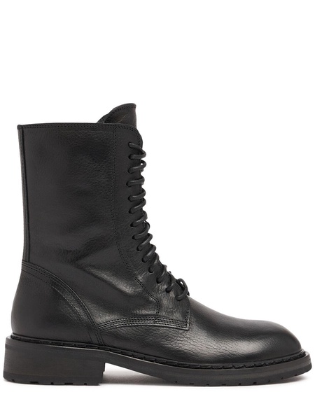 40mm Danny leather combat boots