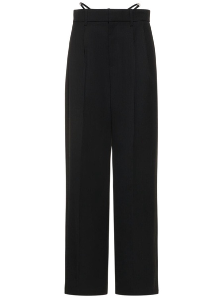 Embellished low waist g-string pants