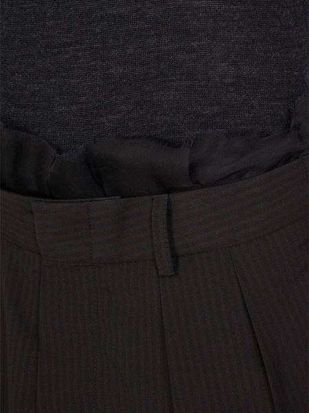 Layered wool blend midi dress