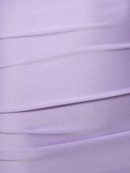 Oleandra shiny Lycra mini dress