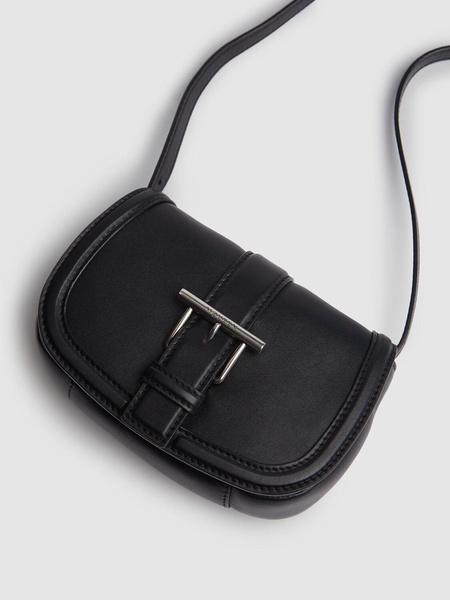 Mini T-Bar leather shoulder bag