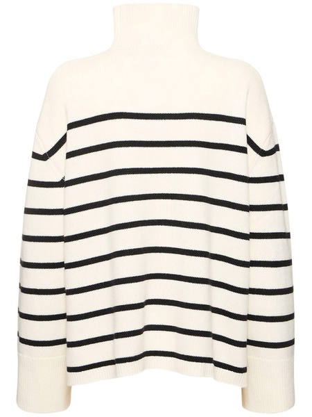Courtney striped wool cashmere sweater