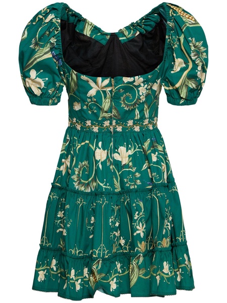 Manzanilla puff sleeve cotton mini dress