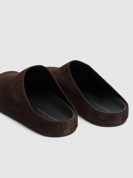 Babouche suede mules