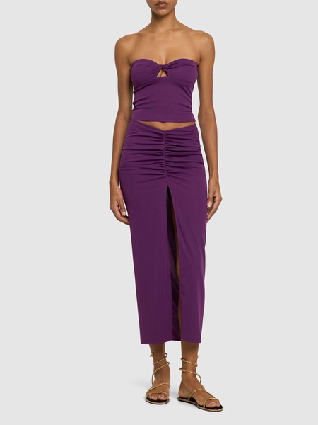 Lucille strapless jersey top